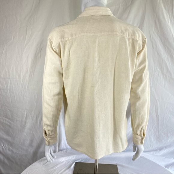 Men’s Long Sleeve Cotton LinenNatural Texture Button Down - Picture 3 of 7
